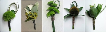Green Flower Boutonnieres